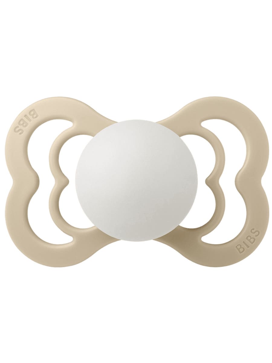 Supreme GLOW - Vanilla BIBS Пустышка ночная Supreme Silicone Glow Vanilla 0-6 месяцев — изображение 1