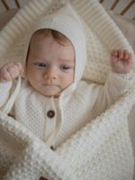 Loomknits Шапочка вязаная Elf кремовая — изображение 4