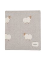 Loomknits Плед вязаный Animal Sheeps серый 120х80см