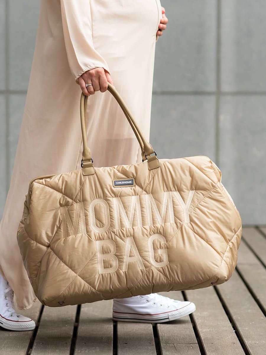 Childhome Сумка для мамы Mommy Bag Puffered Beige — изображение 12