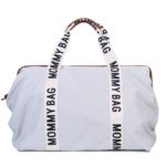 Childhome Сумка для мамы Mommy Bag Signature Canvas Offwhite