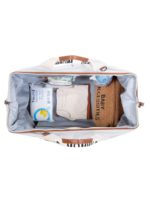 Childhome Сумка для мамы Mommy Bag Signature Canvas Offwhite — изображение 9