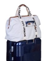 Childhome Сумка для мамы Mommy Bag Signature Canvas Offwhite — изображение 8