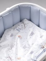 Perina Бортики для кроватки Sateen Collection голубой 385см — изображение 2