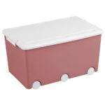 Tega Baby Контейнер для игрушек на колесиках пыльная роза
