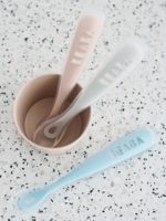 Beaba Эргономичная ложка для первого прикорма 1st Age Spoon Old Pink — изображение 2