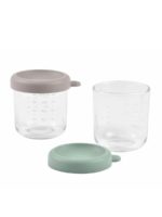 Beaba Набор из 2-х стеклянных контейнеров Mineral/Sage Green 250мл — изображение 4