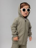 Bodo Костюм из футера (кофта с капюшоном, брюки) светло-оливковый — изображение 3