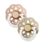 BIBS Набор из 2-х пустышек Boheme Glow Latex Blush/Vanilla 0-6 месяцев