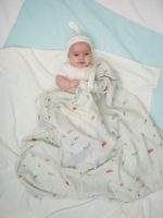 Buba Kids Набор из 3-х фланелевых пеленок Тихий океан/бирюза/сливочный 95х115см — изображение 4