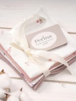 Perina Набор из 4-х муслиновых платочков микс розовый — изображение 5