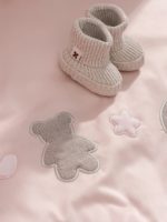 Perina Наволочка 60х40см и пододеяльник 142х101см Teddy Sateen Collection розовый — изображение 3