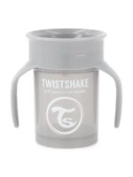 Twistshake Поильник 360 Cup пастельно-серый 230мл