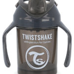 Twistshake Поильник-непроливайка Mini Cup черный 230мл