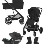 Cybex Коляска 3 в 1 Balios S Lux 2025 BLK Moon Black