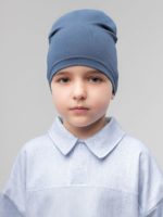 Bodo Шапка из кулирки индиго — изображение 3