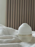 Mombella Антиколиковая силиконовая бутылочка 120мл Wide Neck белая — изображение 15