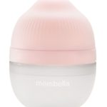 Mombella Антиколиковая силиконовая бутылочка 120мл Wide Neck розовая