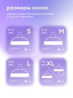 Mombella Антиколиковая силиконовая бутылочка 210мл Wide Neck розовая — изображение 16
