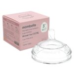 Mombella Силиконовая соска для широкой бутылочки Wide Neck M средний поток