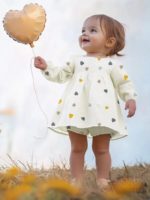 Сонный Гномик Комплект (кофта, шорты) Сакура разноцветные сердца — изображение 2