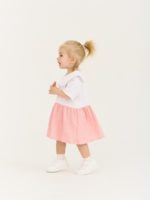 ToucanKids Комплект из муслина (платье,блумеры) горошек на розовом — изображение 6