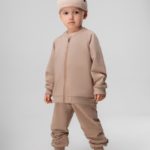 Bodo Костюм из футера (кофта на молнии, брюки) бежевый
