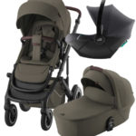 Britax Roemer Коляска 3 в 1 Smile 5Z Lux Urban Olive + Baby-Safe Core Midnight Grey
