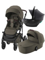 Britax Roemer Коляска 3 в 1 Smile 5Z Lux Urban Olive + Baby-Safe Core Midnight Grey