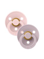 BIBS Набор из 2-х пустышек Colour Latex Blossom/Dusky Lilac 0-6 месяцев
