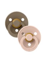 BIBS Набор из 2-х пустышек Colour Latex Dark Oak/Blush 0-6 месяцев