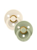 BIBS Набор из 2-х пустышек Colour Latex Ivory/Sage 0-6 месяцев
