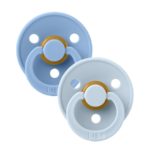 BIBS Набор из 2-х пустышек Colour Latex Sky Blue/Baby Blue 0-6 месяцев