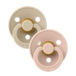 BIBS Набор из 2-х пустышек Colour Latex Vanilla/Blush 6-18 месяцев