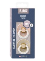 BIBS Набор из 2-х пустышек Colour Glow Latex Blush/Vanilla 0-6 месяцев — изображение 3