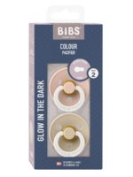 BIBS Набор из 2-х пустышек Colour Glow Latex Blush/Vanilla 6-18 месяцев — изображение 3