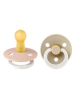BIBS Набор из 2-х пустышек Colour Glow Latex Blush/Vanilla 6-18 месяцев — изображение 2