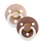 BIBS Набор из 2-х пустышек Colour Glow Blush/Woodchuck 0-6 месяцев