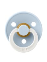 BIBS Пустышка ночная Colour Glow Latex Baby Blue 6-18 месяцев
