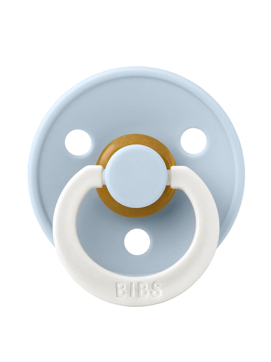 Colour GLOW Baby Blue BIBS Пустышка ночная Colour Glow Latex Baby Blue 6-18 месяцев — изображение 1