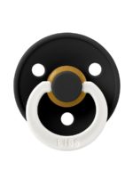 BIBS Пустышка ночная Colour Glow Latex Black 6-18 месяцев