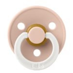 BIBS Пустышка ночная Colour Glow Latex Anatomical Blush 0-6 месяцев