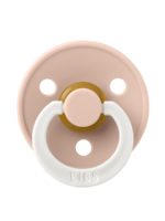 BIBS Пустышка ночная Colour Glow Latex Blush 0-6 месяцев