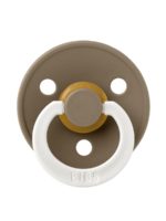 BIBS Пустышка ночная Colour Glow Latex Dark Oak 0-6 месяцев
