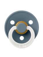 BIBS Пустышка ночная Colour Glow Latex Petrol 6-18 месяцев