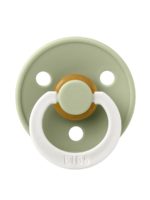 BIBS Пустышка ночная Colour Glow Latex Anatomical Sage 0-6 месяцев