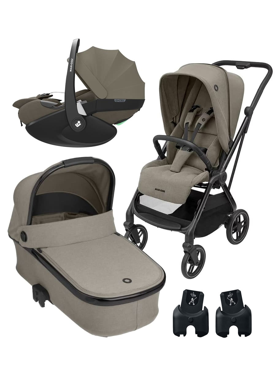 Maxi-Cosi-Коляска-3-в-1-Leona-2-+-Pebble-Pro-2-Luxe-Twillic-Truffle_0002 Maxi-Cosi Коляска 3 в 1 Leona 2 + Pebble Pro 2 Luxe Twillic Truffle — изображение 1