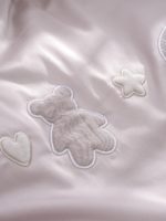Perina Наволочка 60х40см и пододеяльник 142х101см Teddy Sateen Collection серый — изображение 4