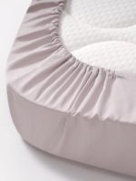 Perina Простыня на резинке Semi-oval серая 100х70см — изображение 3