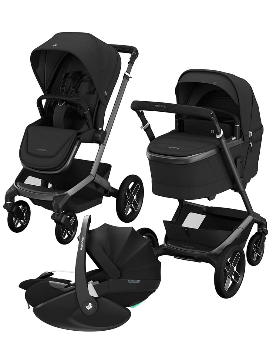 maxi-cosi_fame_pebble_pro_2_twillic_black_bundle_001 Maxi-Cosi Коляска 3 в 1 Fame + Pebble 360 Pro 2 Twillic Black — изображение 1